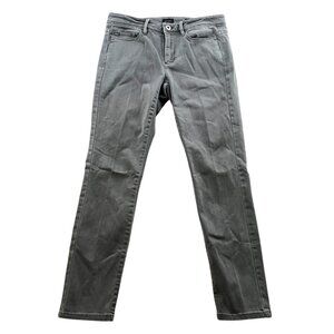 J. Jill Womens Jeans Size 4 Slim Ankle Straight Gray Denim Authentic Fit Casual